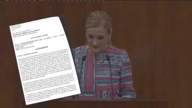 Cristina Cifuentes irá a juicio por el Caso Máster