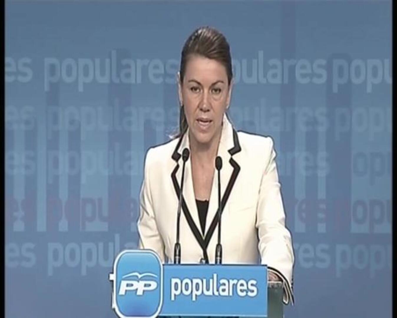 Cospedal: «No habrá una ley de amnistía fiscal, sino una ley de regularización»