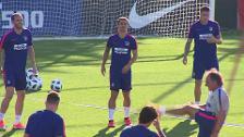 Simeone perfila su once para medirse al Real Madrid en la Supercopa de Europa
