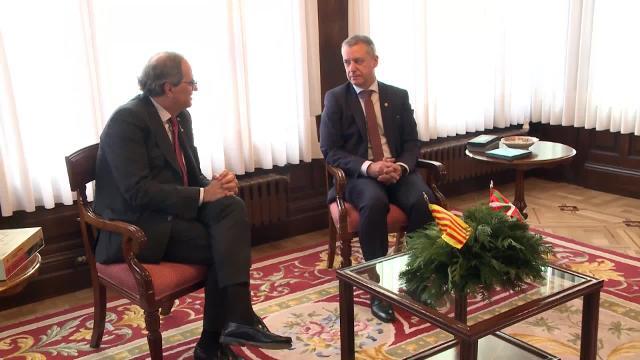 Vídeo: Torra y Urkullu se reúnen en Vitoria