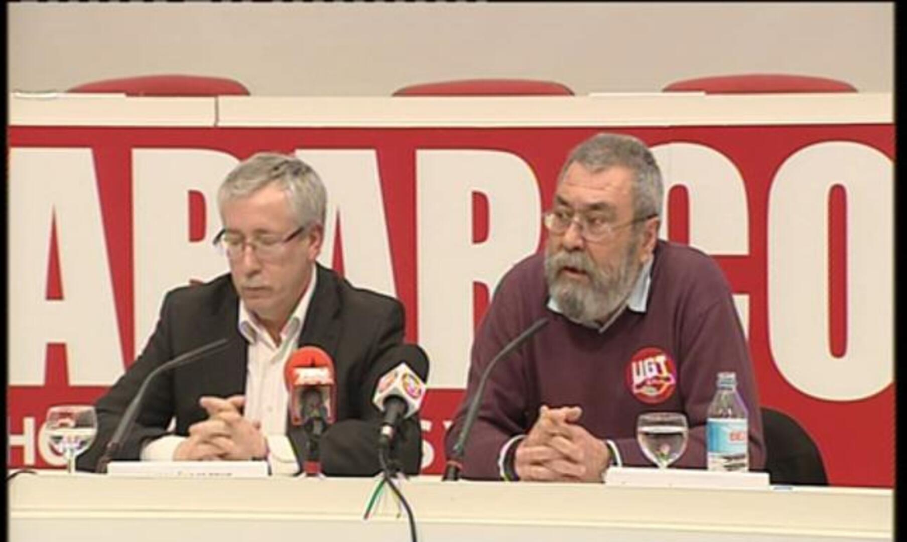 Los sindicatos acuerdan la convocatoria de huelga general el 29 de marzo