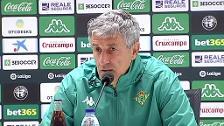 Quique Setién: "Tengo contrato con el Betis y estoy muy bien aquí"