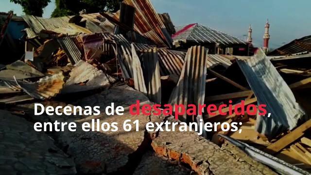 Terremotos y el tsunami en Indonesia deja más de 1.200 muertos