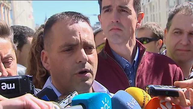 Protesta de los estibadores