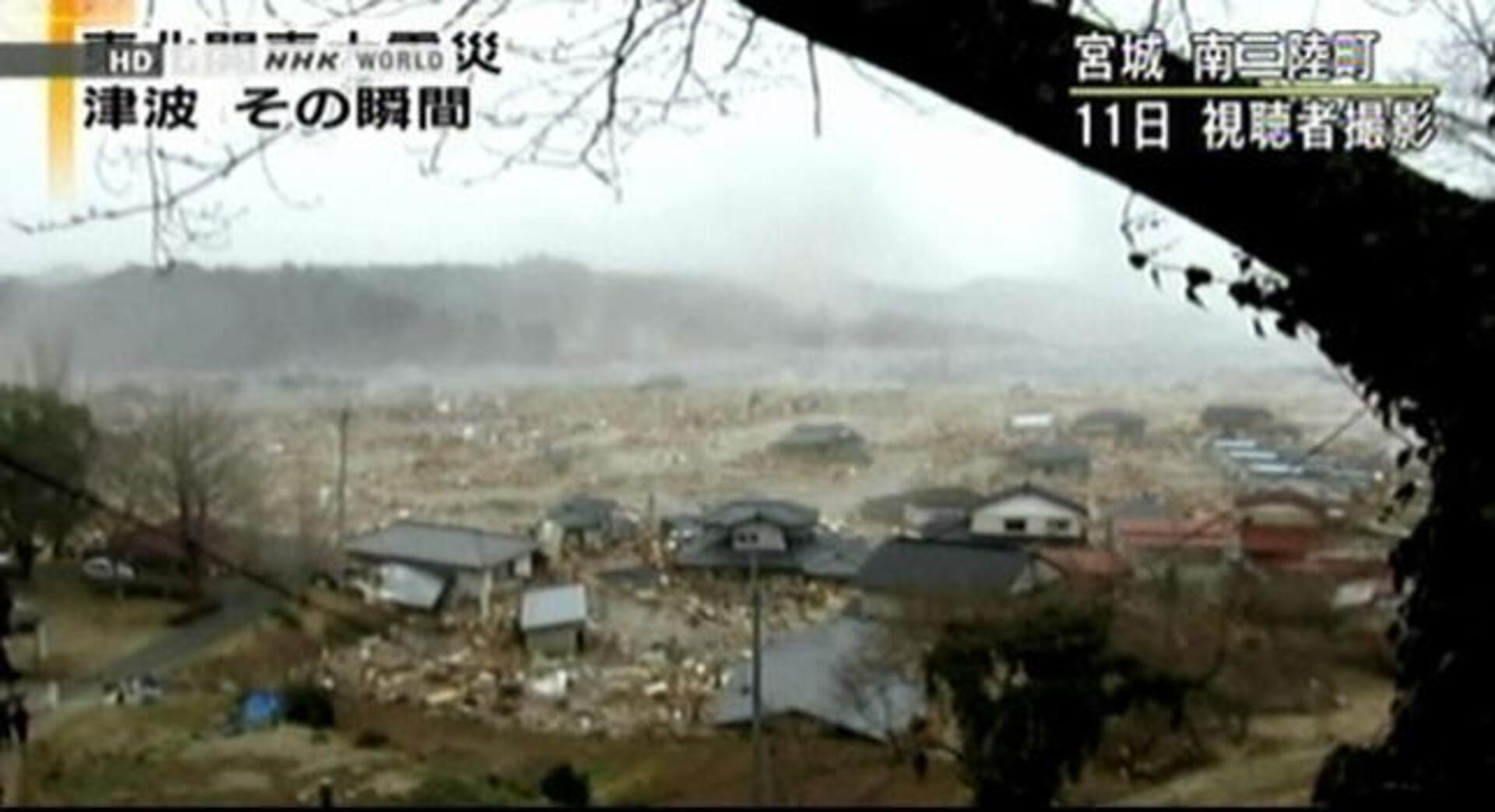 La ciudad de Minamisanriku, devastada por el tsunami de Japón