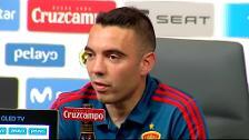 Iago Aspas: "La gente pensaba que le íbamos a meter 8 a Suiza y 10 a Túnez"