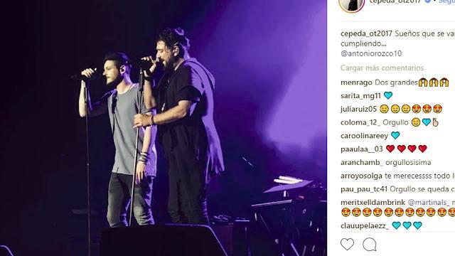 Luis Cepeda canta a dúo con Antonio Orozco