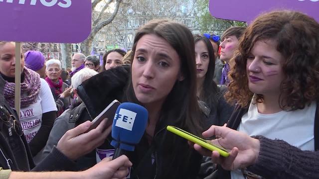 Irene Montero: &quot;Al trío de Colón se le va a frenar blindando derechos&quot;
