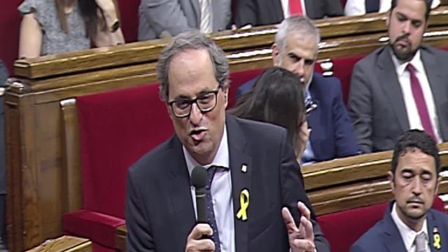 Torra anuncia que se reunirá con Iglesias el lunes en Barcelona
