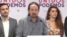 Iglesias llama a todos los demócratas a ponerse de acuerdo "para proteger nuestra democracia"