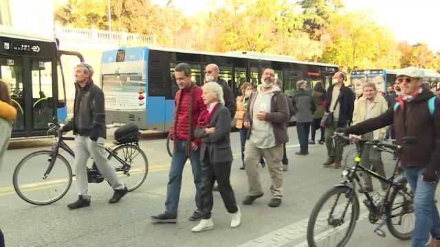 Colectivos vecinales marchan en apoyo a Madrid Central