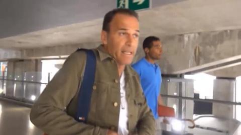 Carlos Lozano, durante una rueda de prensa de «Granjero busca esposa»