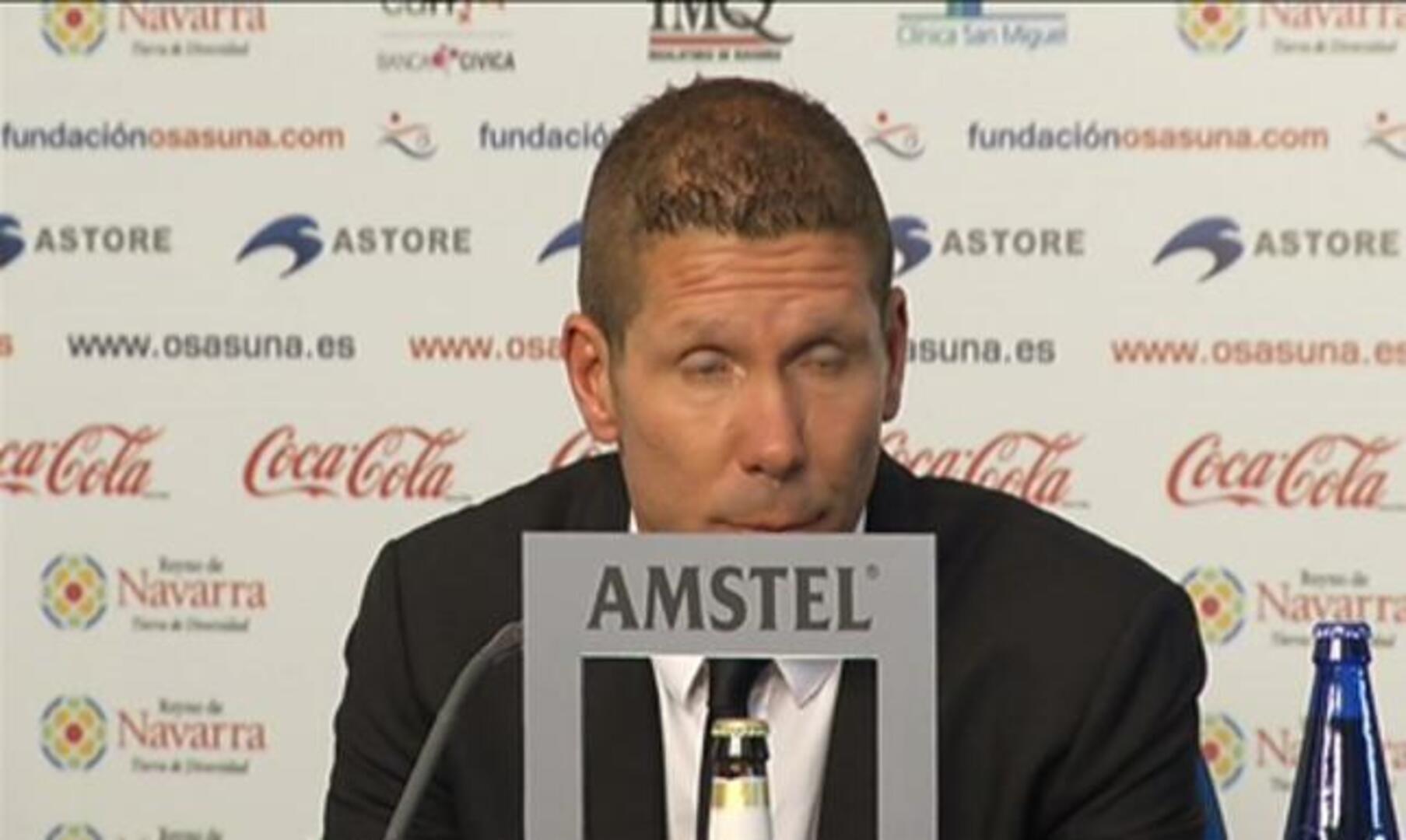 Simeone: «Sería demagogo analizar a cuánto estamos de la Champions»