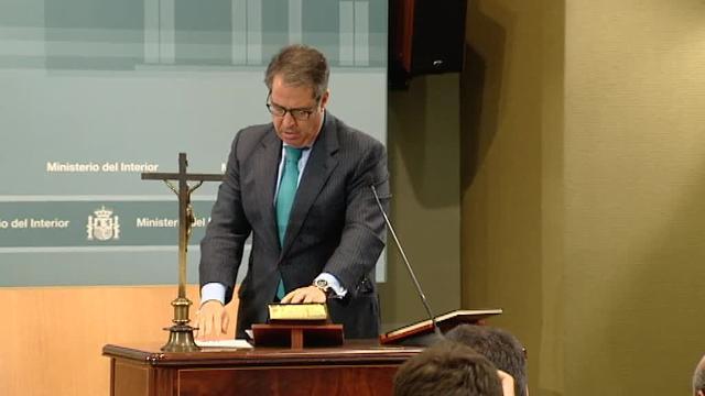 El director general de Tráfico, Gregorio Serrano, durante la rueda de prensa