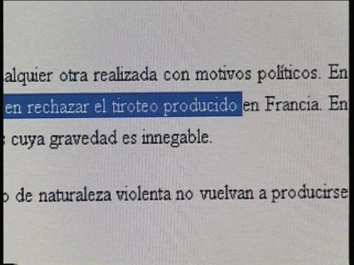 Sortu «rechaza» el tiroteo en Francia «aunque» no disponga de una «versión fidedigna de los hechos»