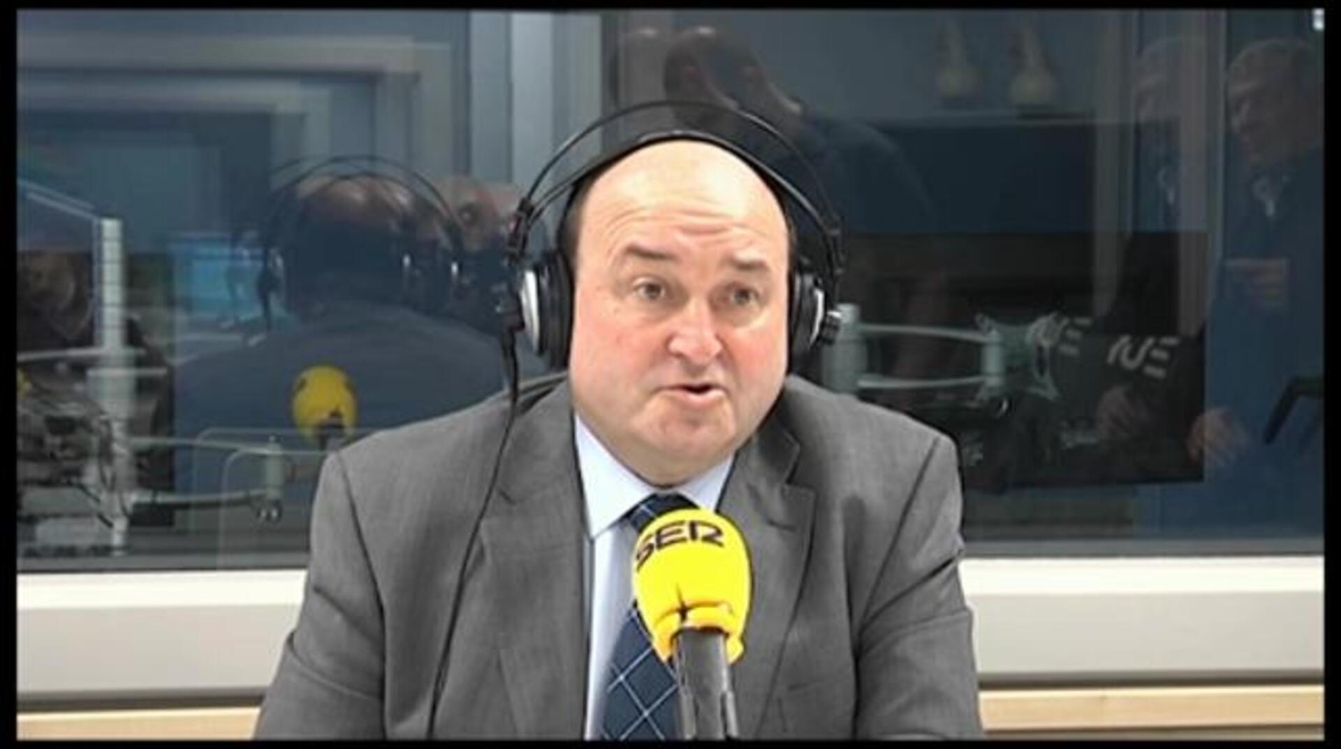 Andoni Ortuzar, en una comparecencia reciente ante los medios de comunicación