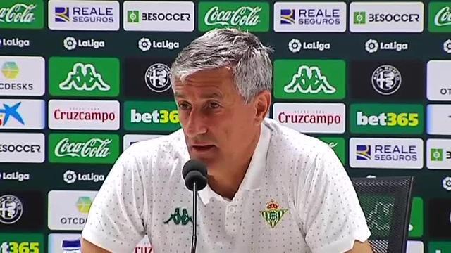 Setién sobre Canales: &quot;Es todo un referente para muchos de los compañeros que están conviviendo con él&quot;