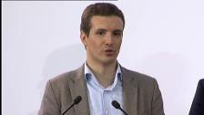 Casado, sobre el posible pacto con Vox: "El PP estaría encantado de recibir votos de aquellos que quieran cambiar las cosas"