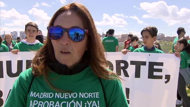 Una cadena humana para exigir la aprobación del proyecto Madrid Nuevo Norte