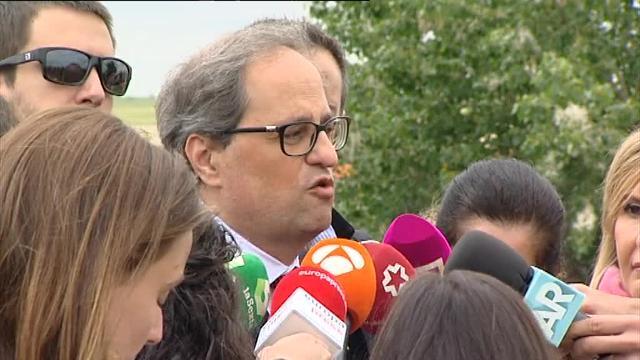 El presidente de la Generalitat, Quim Torra, en TV3