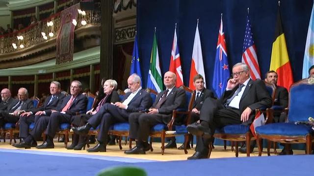 Donald Tusk, durante su intervención en los Premios Princesa de Asturias