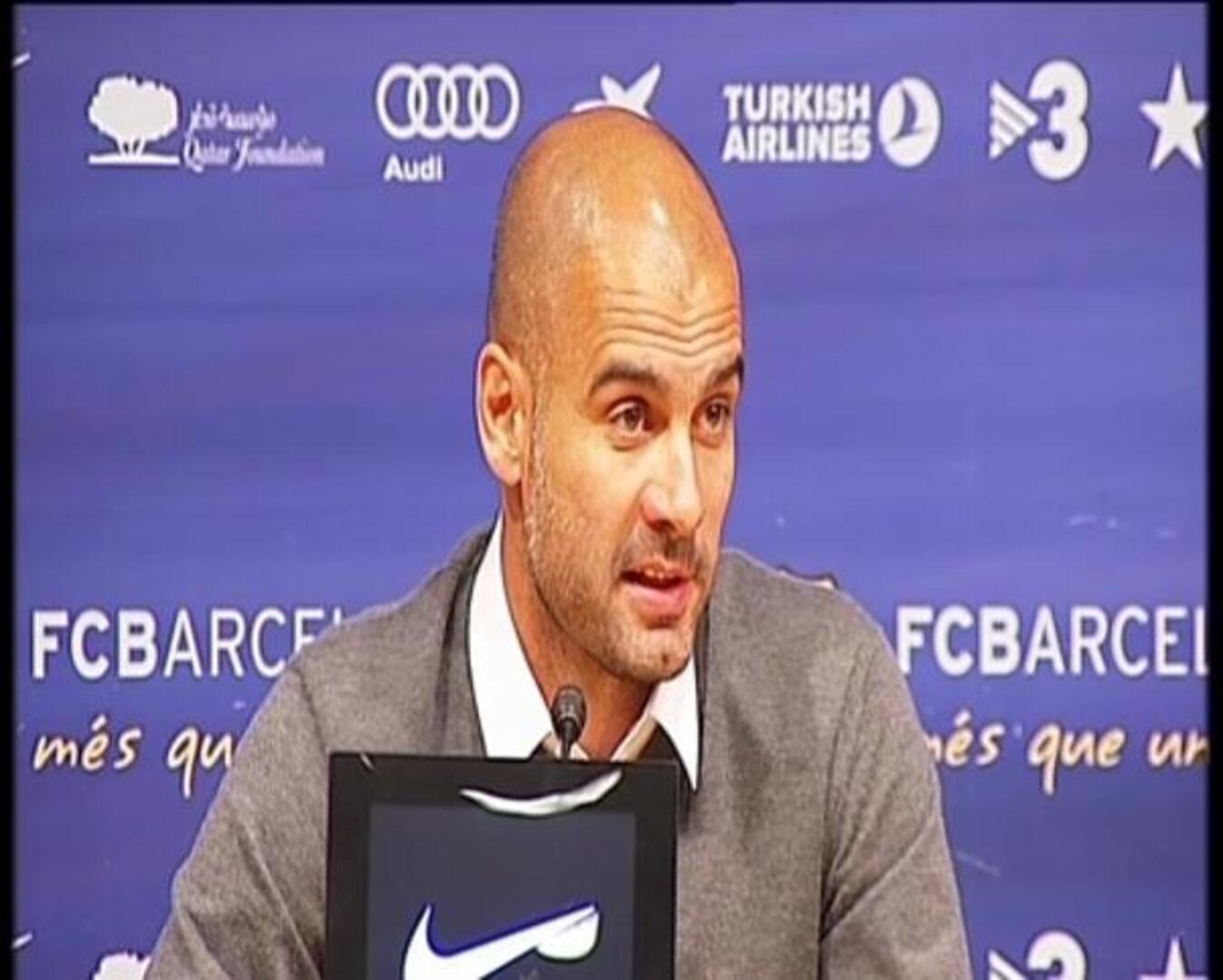 El vestuario del Barcelona despide a Guardiola: «Gracias por cuatro años llenos de victorias y lecciones de fútbol»