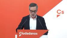 Cs preocupado por la actuación del Gobierno ante Cataluña