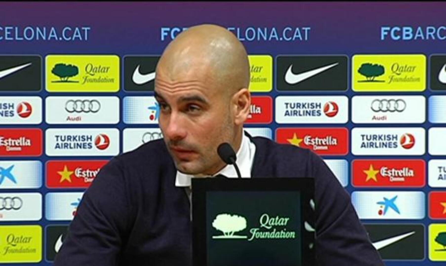 Guardiola: «Estamos muy contentos por la tercera final en cuatro años»