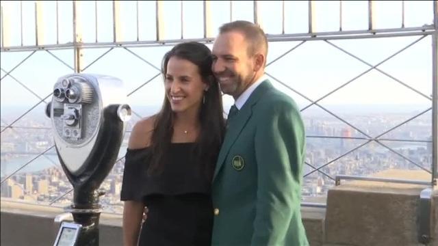 Sergio García, ayer en lo más alto del Empire State