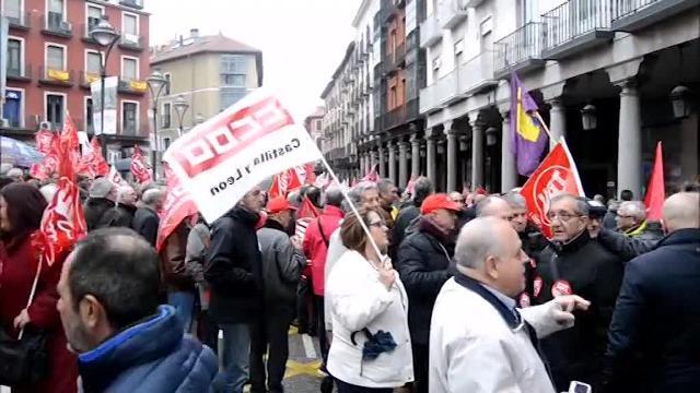 Manifestación en defensa de las pensiones