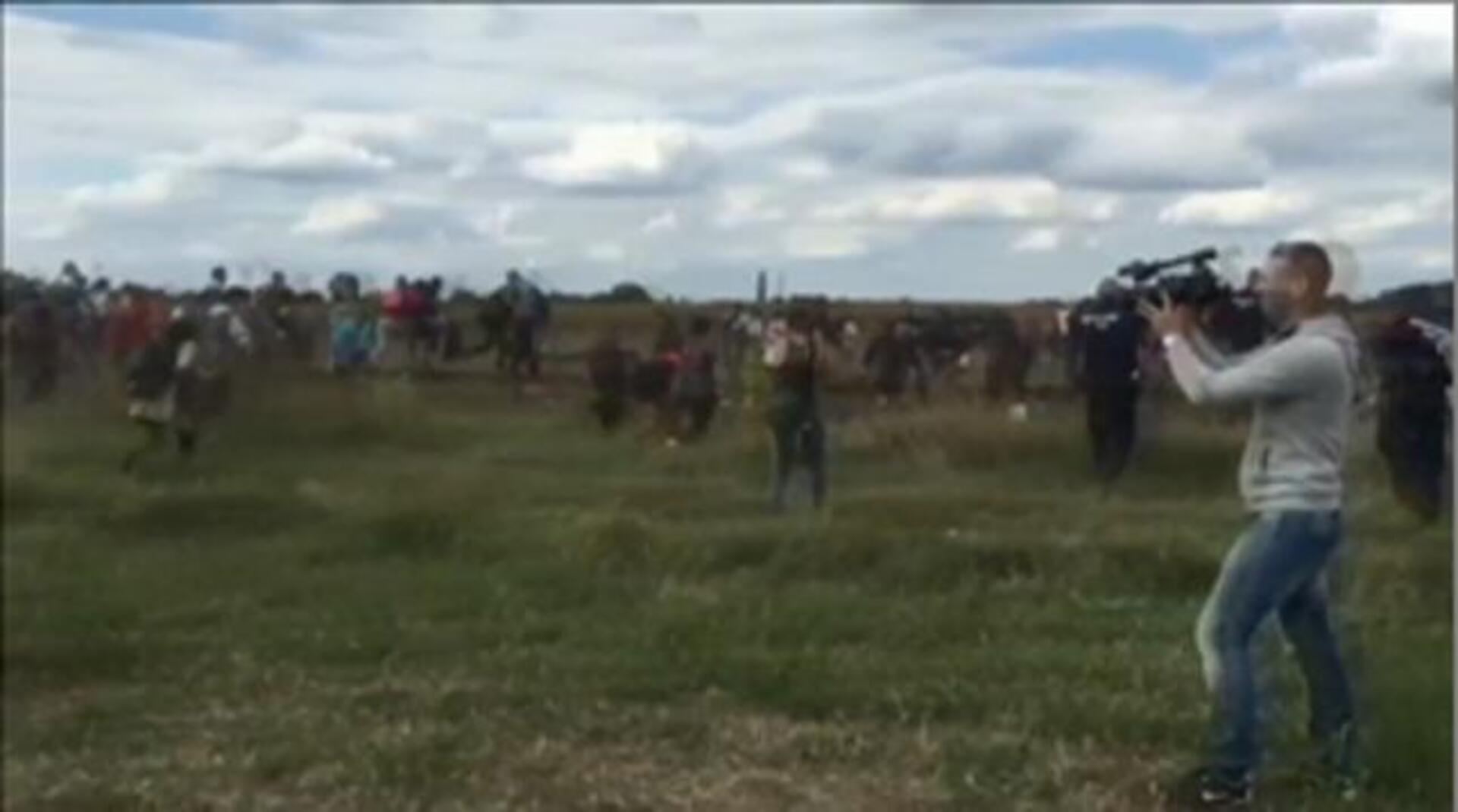 Osama Abdul, durante un entrenamiento en Madrid | Vídeo: Recuerde el momento de la zancadilla.
