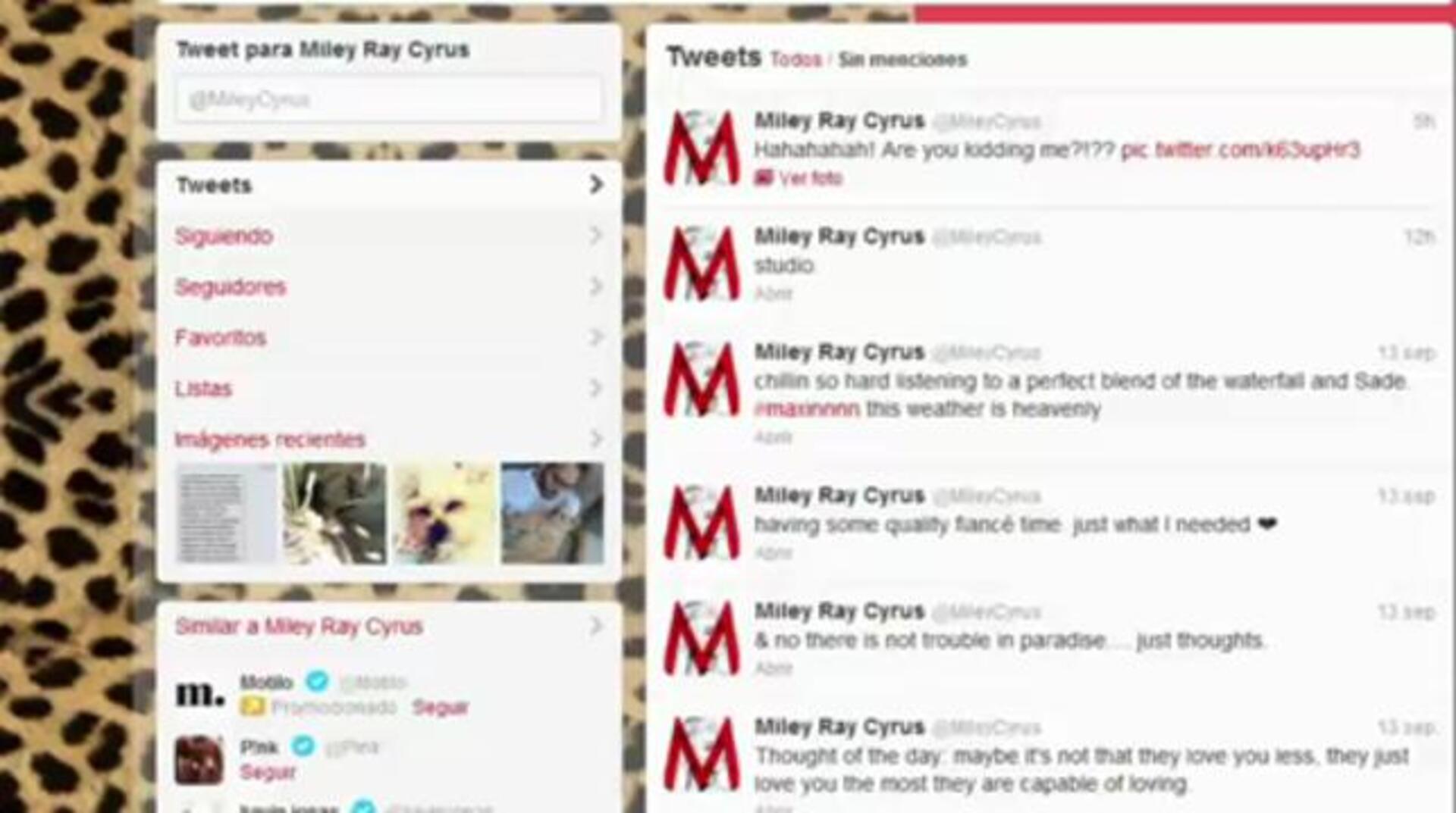 Miley Cyrus: «Siento que quiero a los demás más de lo que me quieren a mí»