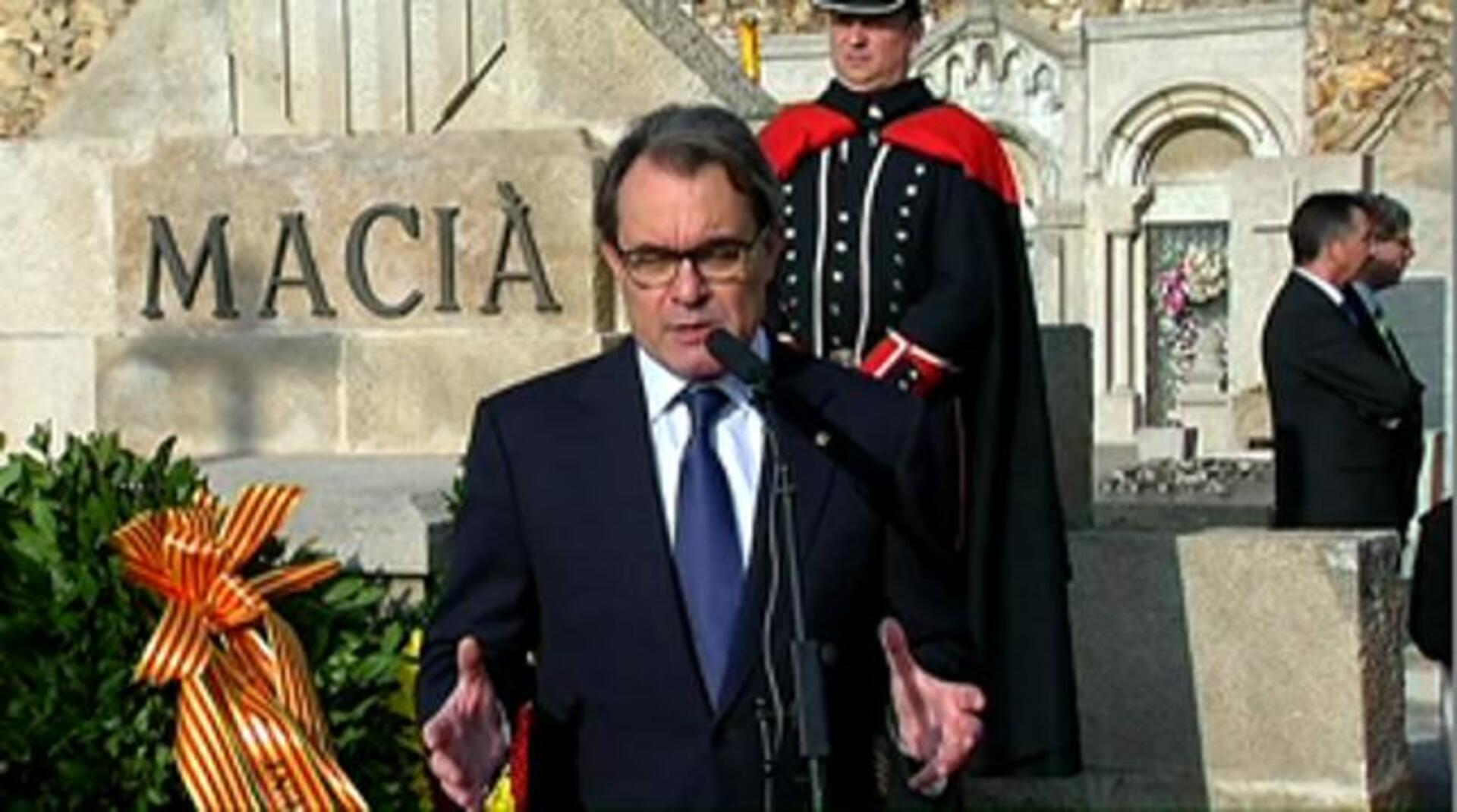 El presidente de la Generalitat de Cataluña en funciones, Artur Mas