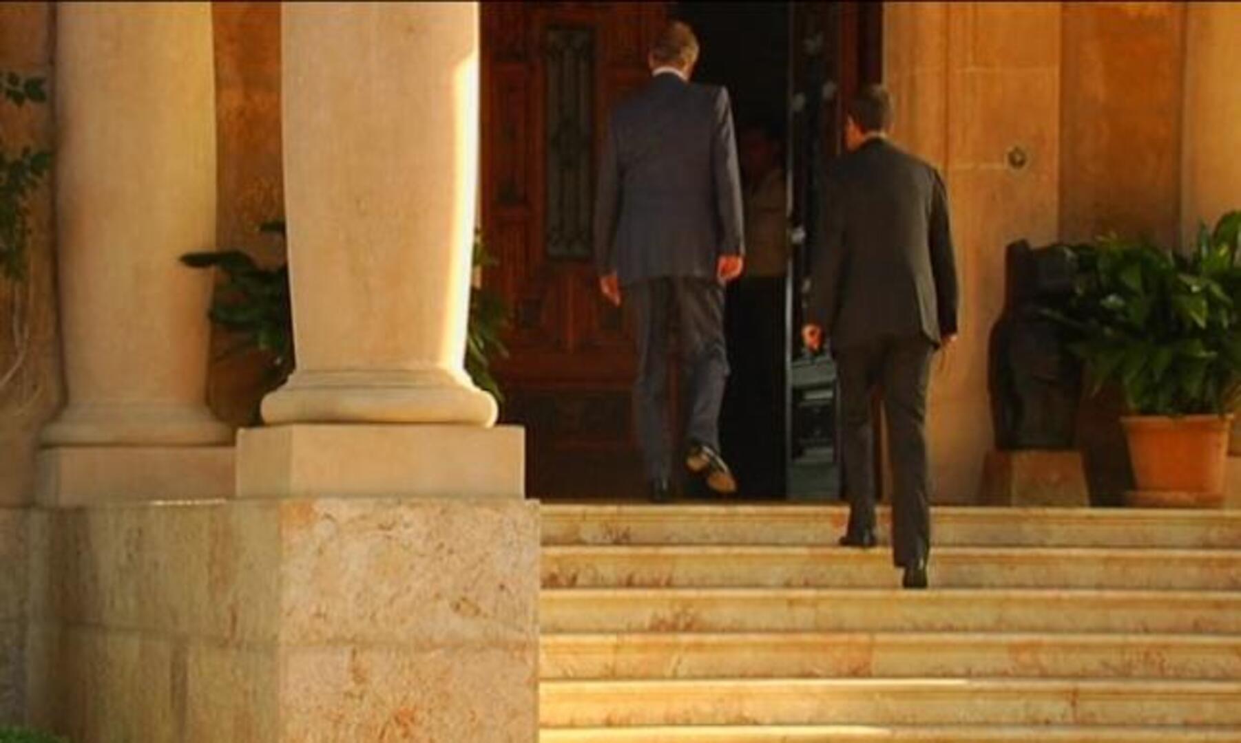 Último despacho en Marivent del Rey y Zapatero como presidente