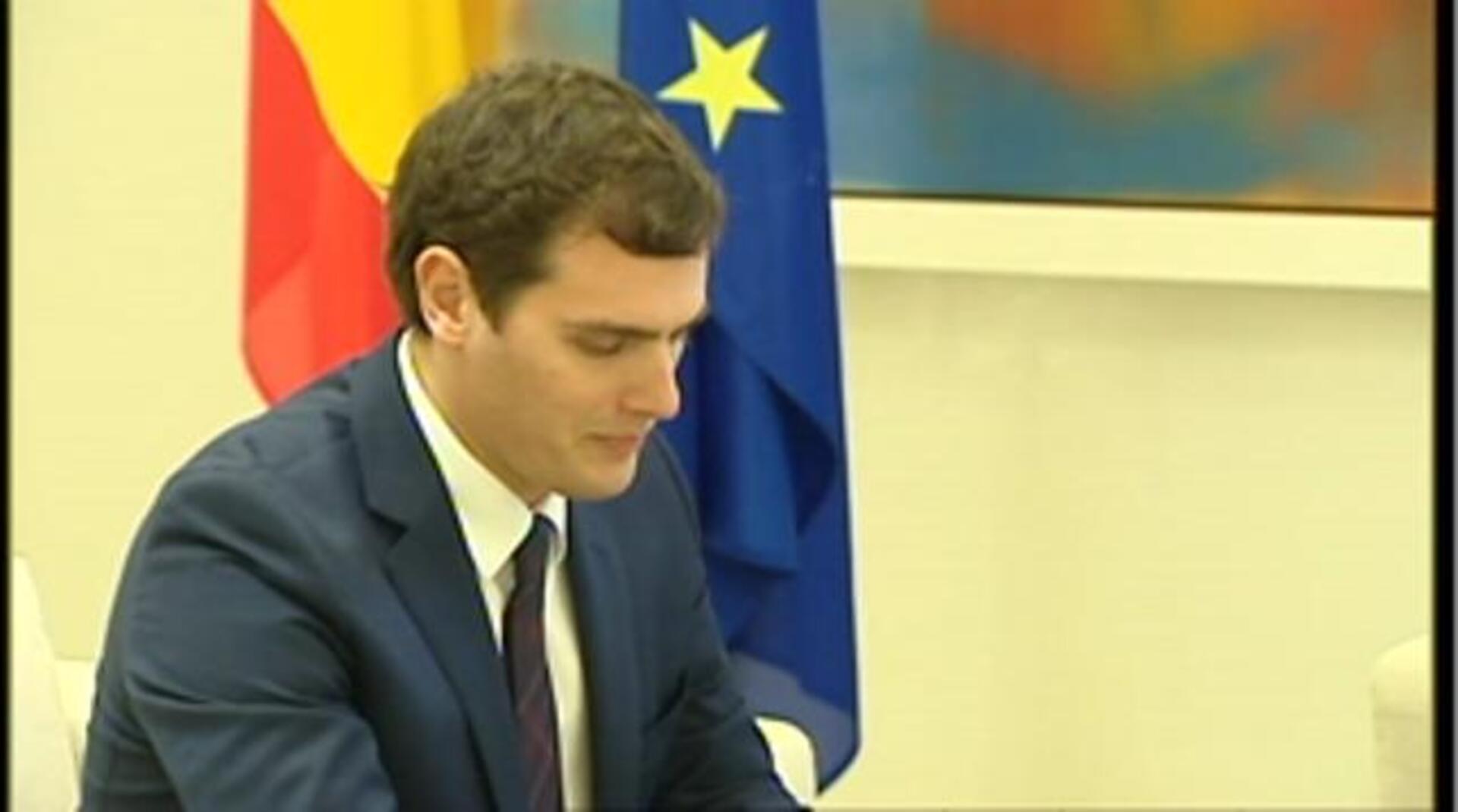 Rivera y Rajoy, reunidos en la Moncloa