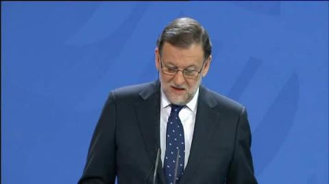 Mariano Rajoy y Barack Obama, hoy en la Cumbre de Berlín