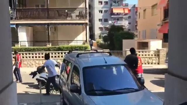 Pelea entre manteros en Salou