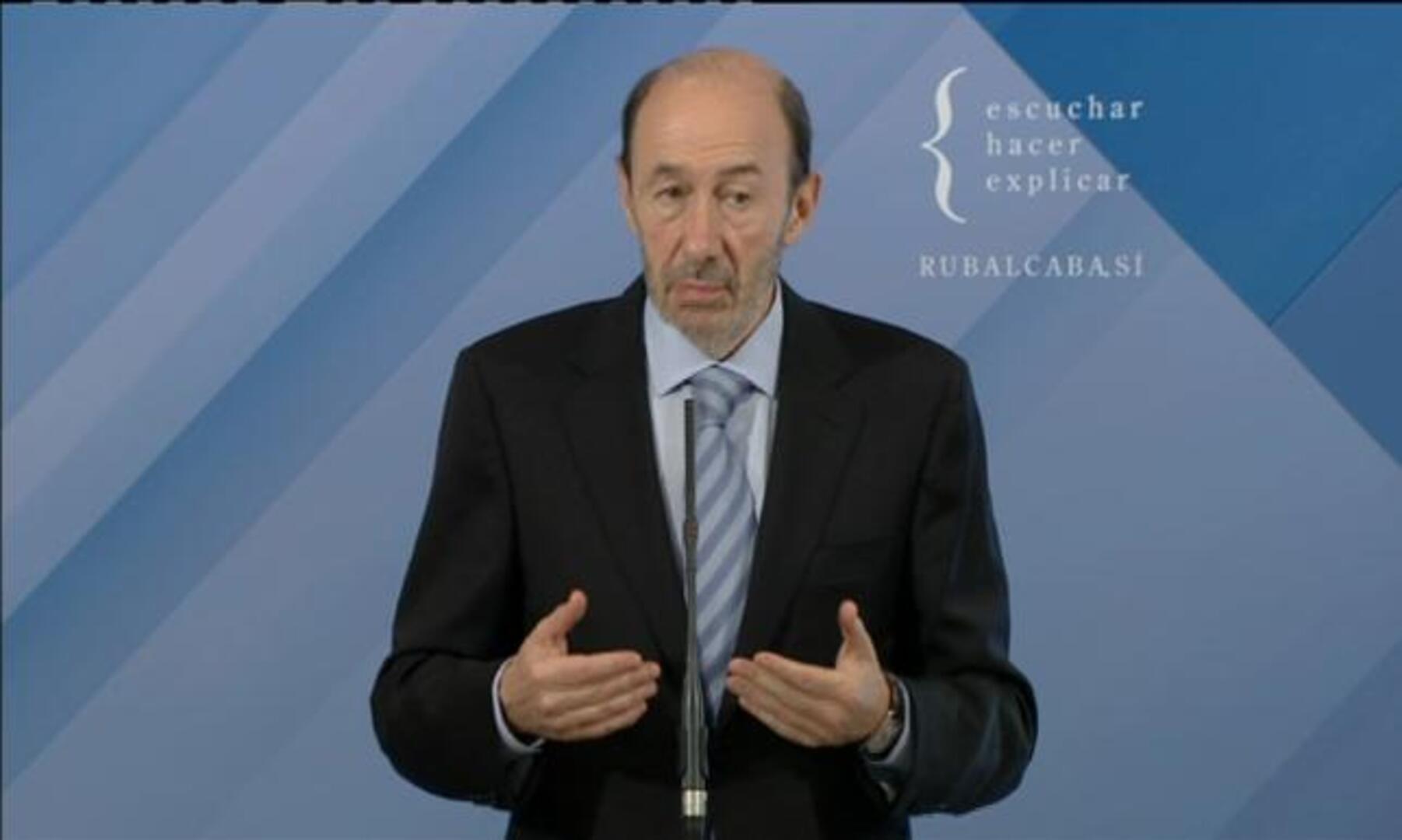 Rubalcaba: «No creo que estemos al borde de una recesión, ni mucho menos»