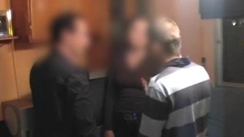 Miguel Carcaño, durante la reconstrucción del crimen de Marta del Castillo