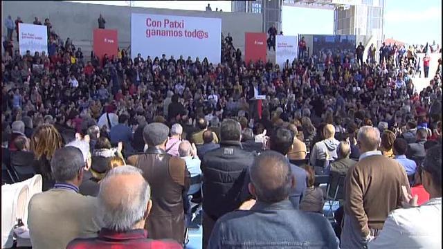 La presidenta de Andalucía, Susana Díaz, el sábado durante un acto del PSOE en Roquetas de Mar
