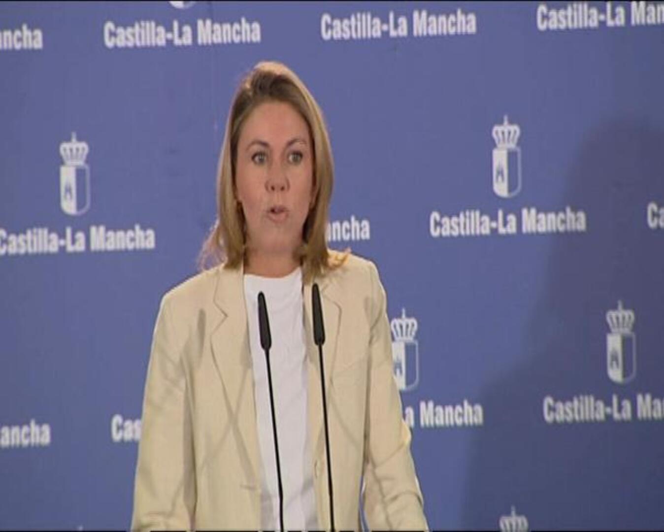 Cospedal justifica el recorte del 20% en la «ruina económica» heredada de Barreda