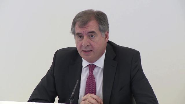 Emilio Saracho, presidente de Banco Popular, durante la Junta de Accionista de la entidad