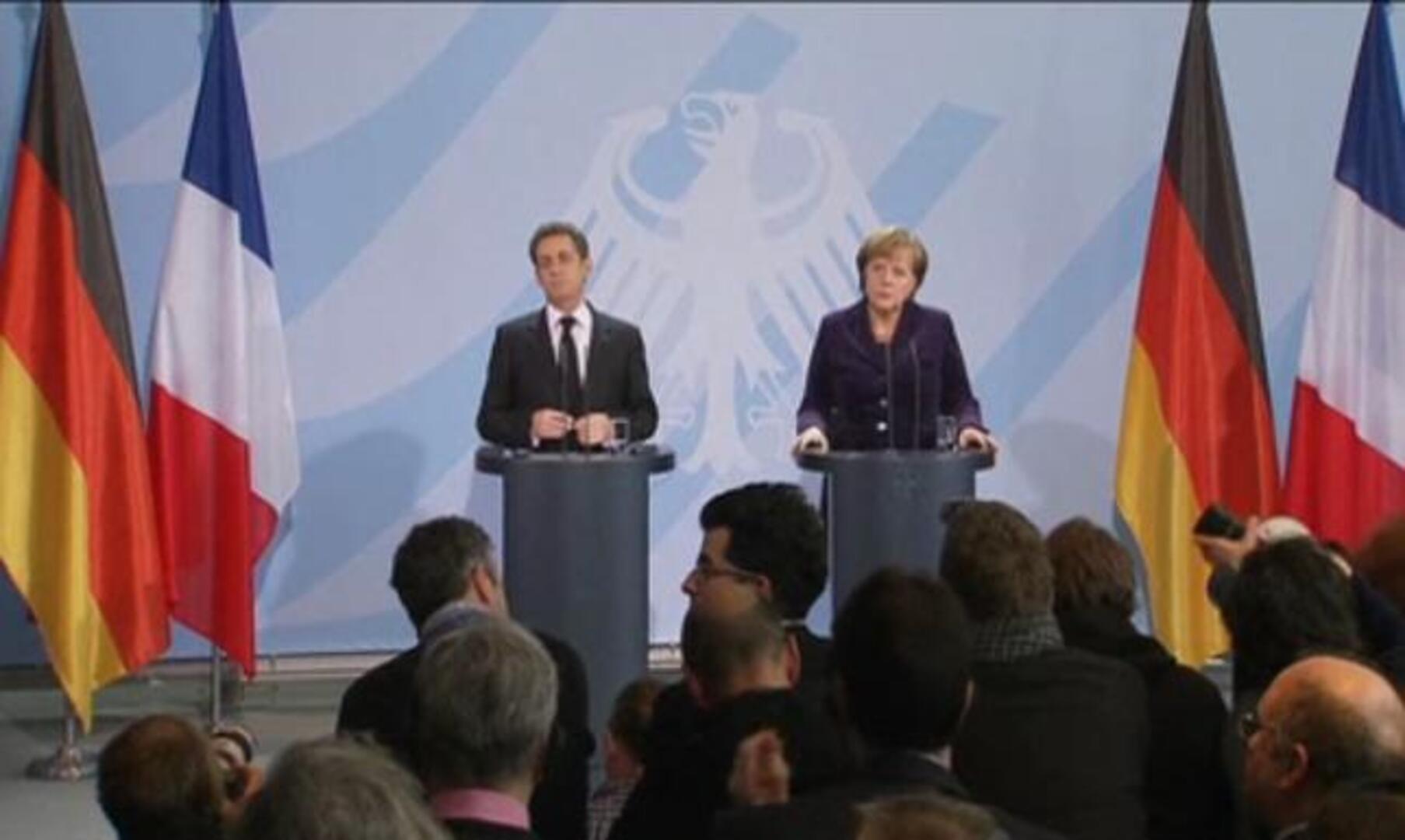 Merkel y Sarkozy anuncian que el pacto fiscal podría estar listo para final de enero