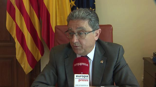 Enric Millor, durante un acto en la Delegación del Gobierno