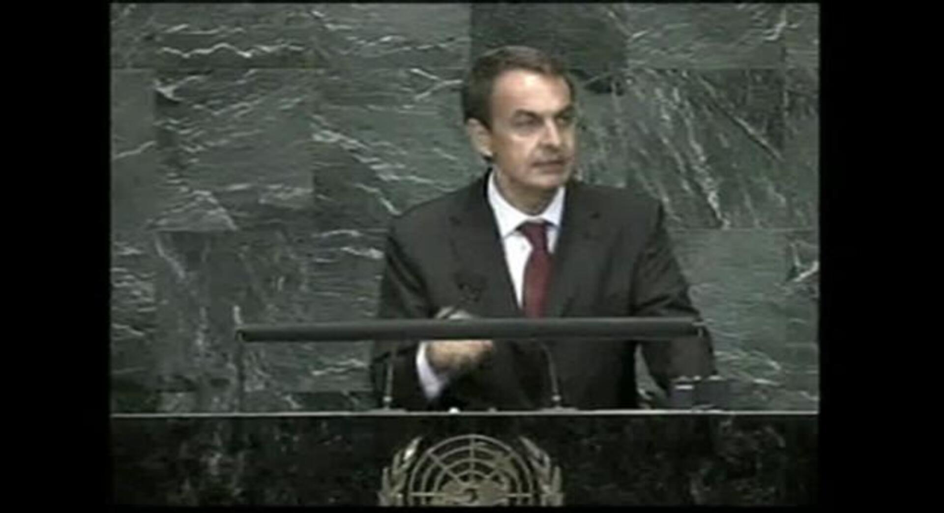 Zapatero pide un impuesto mundial contra la pobreza