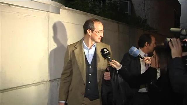 El extesorero de Convergència, Andreu Viloca, el jueves en un furgón policial tras declarar ante el juez