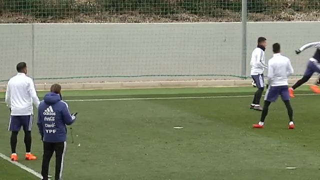 Argentina prepara en Valdebebas el choque amistoso con España