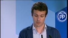 Casado cree que «comienzan a darse las circunstancias» para volver a aplicar el 155