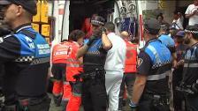 Un corneado en el penúltimo encierro de San Fermín