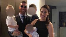 Sergio Ramos y sus peques, el corte de pelo más rockero